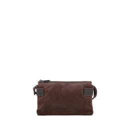 Brunello Cucinelli Brown Calf Leather Bos Taurus Shoulder Bag
