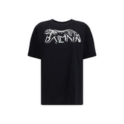 Balmain Black Cotton T-Shirt