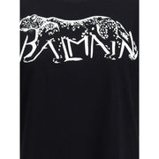 Balmain Black Cotton T-Shirt