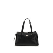 Dolce & Gabbana Black Calf Leather Bos Taurus Shoulder Bag