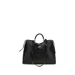 Dolce & Gabbana Black Calf Leather Bos Taurus Shoulder Bag