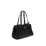 Dolce & Gabbana Black Calf Leather Bos Taurus Shoulder Bag