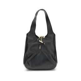 Chloé Black Buffalo Leather Shoulder Bag