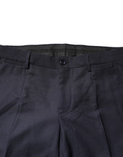 Dolce & Gabbana Gray Wool Formal Dress Men Trousers Pants