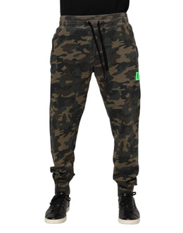 Dolce & Gabbana Multicolor Camouflage Cotton Men Jogger Pants