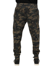 Dolce & Gabbana Multicolor Camouflage Cotton Men Jogger Pants