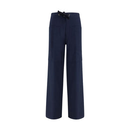 Forte_Forte Blue Cotton Casual Pants