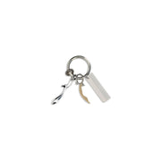 Benedetta Bruzziches Silver Metal Keychain