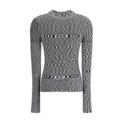 Ganni Black Viscose Polo Shirt