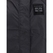 Ganni Black Nylon Shell Jacket