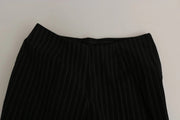 BENCIVENGA Black High Waist Straight Dress Trouser Pants