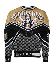 Dolce & Gabbana Multicolor Tradizione E Devotion Sweatshirt Sweater