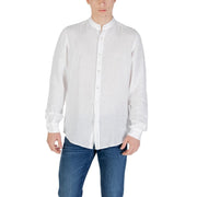 Hugo Boss White Linen Dress Shirt