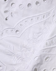 Dolce & Gabbana White Cut Out A-line Sheath Mini Dress