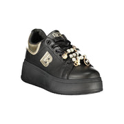 Laura Biagiotti Black Polyester Sneaker