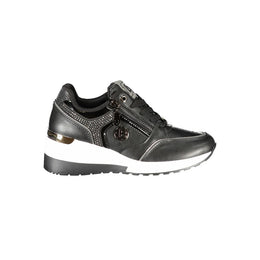 Laura Biagiotti Black Polyester Sneaker