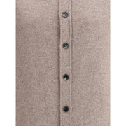 ZEGNA Brown Cashmere Dress Shirt