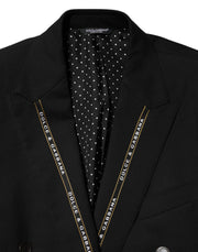 Dolce & Gabbana Black SICILIA Double Breasted Jacket Blazer