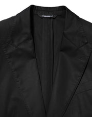 Dolce & Gabbana Black Wool 2 Buttons Suit Men Jacket Blazer