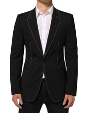 Dolce & Gabbana Black SICILIA 2 Buttons Suit Jacket Blazer