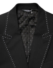 Dolce & Gabbana Black SICILIA 2 Buttons Suit Jacket Blazer