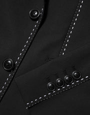 Dolce & Gabbana Black SICILIA 2 Buttons Suit Jacket Blazer