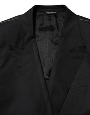 Dolce & Gabbana Black Cotton 2 Buttons Suit Jacket Blazer