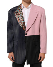 Dolce & Gabbana Multicolor Patchwork Single Breasted Jacket Blazer