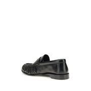 Saint Laurent Black Lamb Ovis Aries Aries Slip-On Loafers