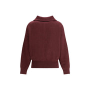 Marant Etoile Bordeaux Cotton Cardigan
