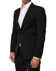 Dolce & Gabbana Black STAFF 2 Buttons Suit Jacket Blazer