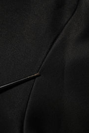 Dolce & Gabbana Black Crystal DG Necklace Sweatshirt Sweater