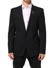 Dolce & Gabbana Black Bee MARTINI 2 Button Men Suit Blazer