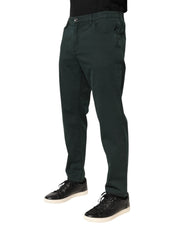 Dolce & Gabbana Green Cotton Stretch Men Loose Denim Jeans