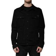 Dolce & Gabbana Black Cotton Denim Jacket