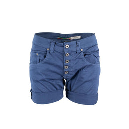 Please Blue Cotton Shorts