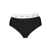 Guess Jeans Black Cotton Women Thong