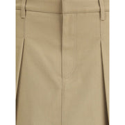 Brunello Cucinelli Beige Cotton Mini Skirt