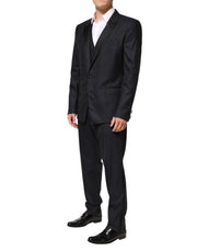 Dolce & Gabbana Black MARTINI 2 Buttons Suit 3 Piece Suit