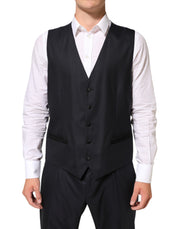 Dolce & Gabbana Black MARTINI 2 Buttons Suit 3 Piece Suit
