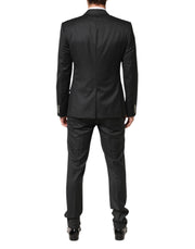 Dolce & Gabbana Black MARTINI 2 Buttons Suit 3 Piece Suit