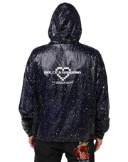 Dolce & Gabbana Blue D&G Game Hooded Men Sweatshirt Sweater