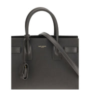 Saint Laurent Gray Calf Leather Bos Taurus Shoulder Bag