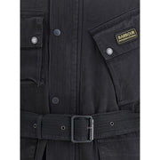 Barbour International Black Cotton Coat