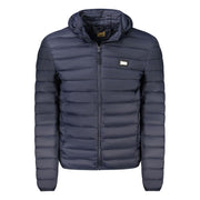 Cavalli Class Blue Polyester Men Jacket