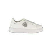 Blauer White Polyester Sneaker