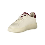 Blauer White Polyester Sneaker