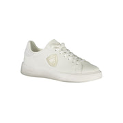 Blauer White Polyester Sneaker