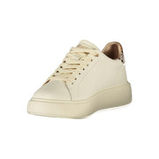 Blauer Beige Polyester Sneaker