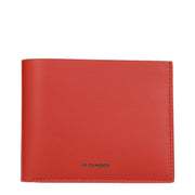 Jil Sander Red Leather Wallet